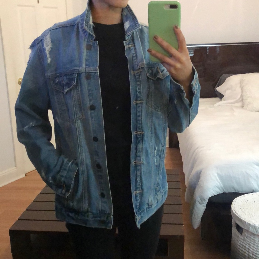 Distressed Denim Jacket